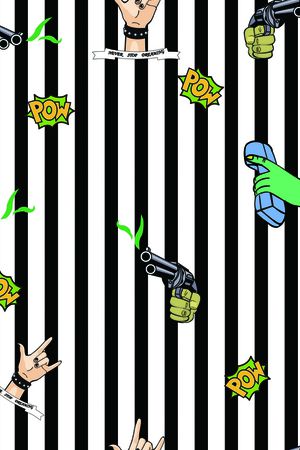 条纹印花华亿平台图片