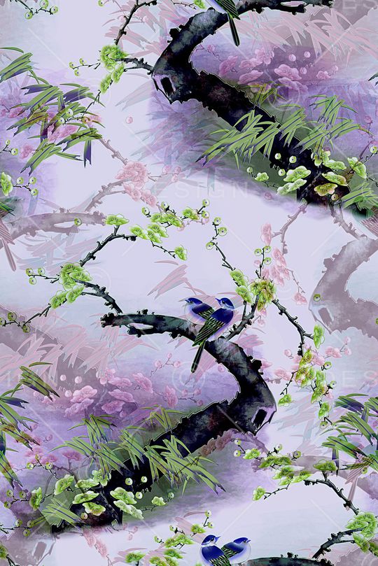 梅花印花华亿平台图片