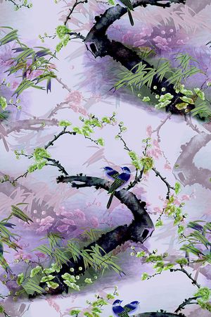 梅花印花华亿平台图片