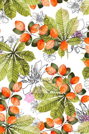 线条花卉印花华亿平台图片