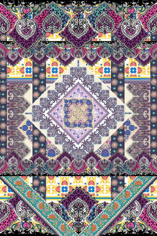 抽象印花华亿平台图片