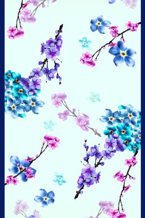 小碎花印花华亿平台图片