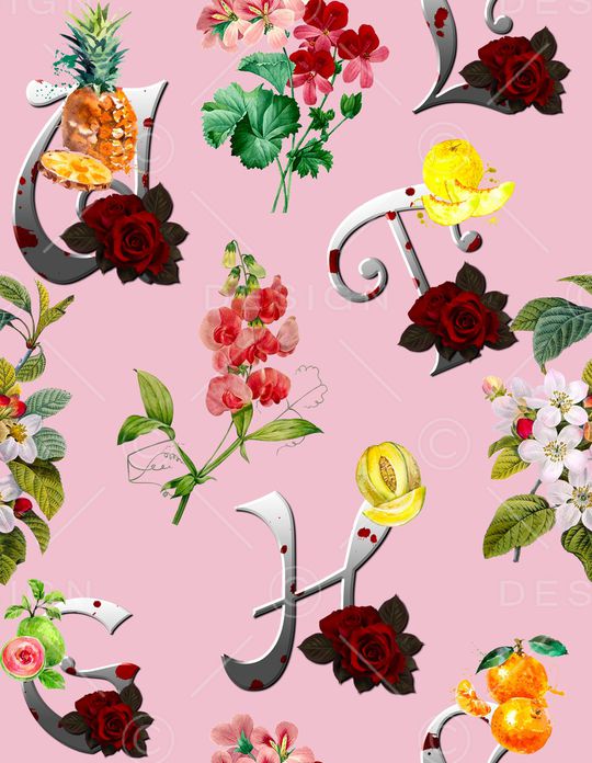 手绘花卉印花华亿平台图片