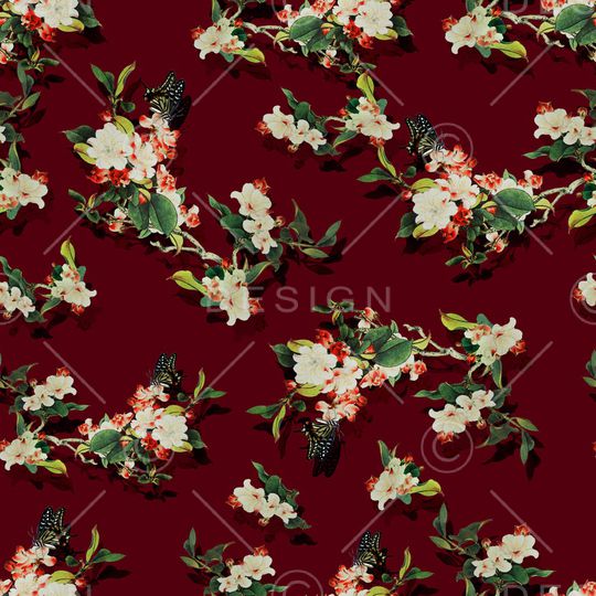 花卉印花华亿平台图片