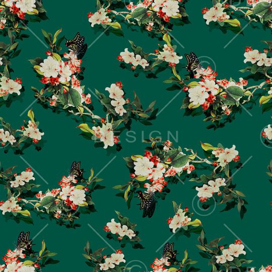 花卉印花华亿平台图片