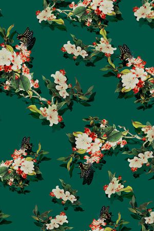 花卉印花华亿平台图片