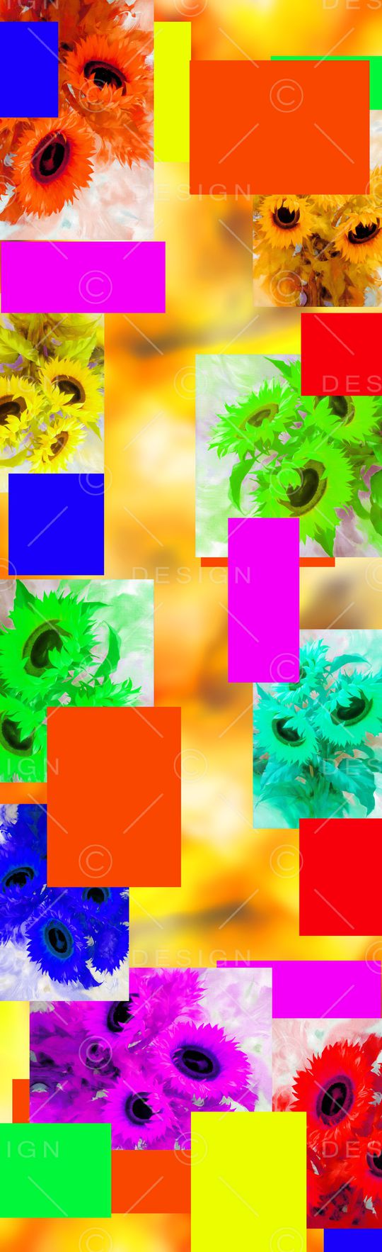 向日葵印花华亿平台图片