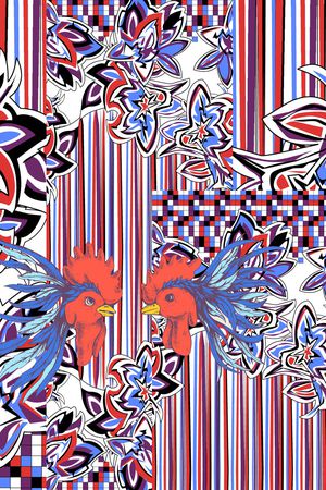 格子印花华亿平台图片