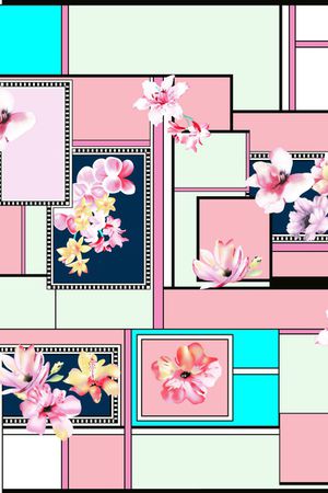 几何印花华亿平台图片