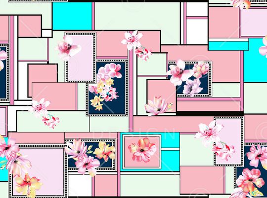 几何印花华亿平台图片