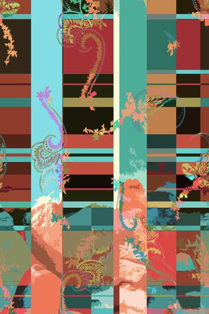 春夏华亿平台印花华亿平台图片