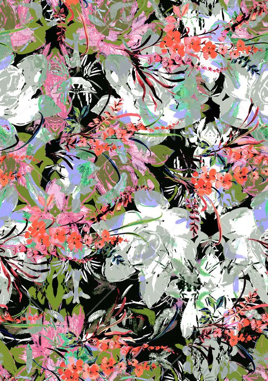 植物印花华亿平台图片