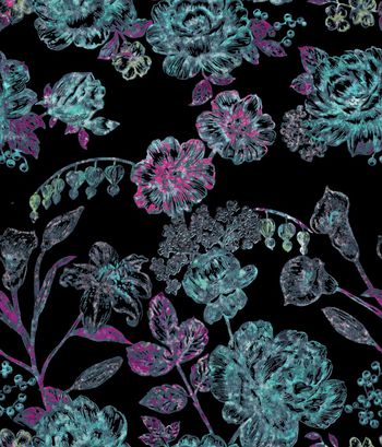 彩底花卉印花华亿平台图片