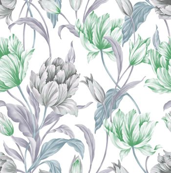 彩底花卉印花华亿平台图片