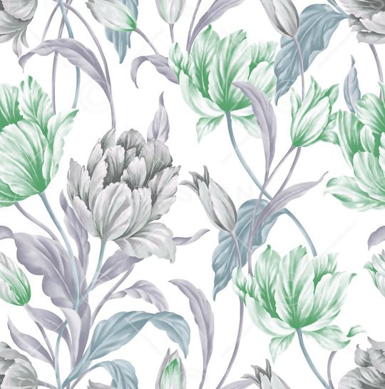 彩底花卉印花华亿平台图片