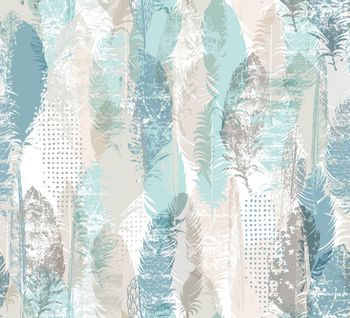 羽毛印花华亿平台图片