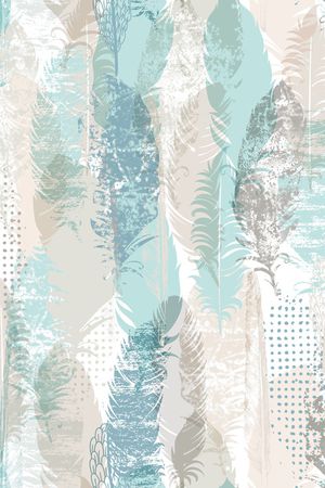 羽毛印花华亿平台图片