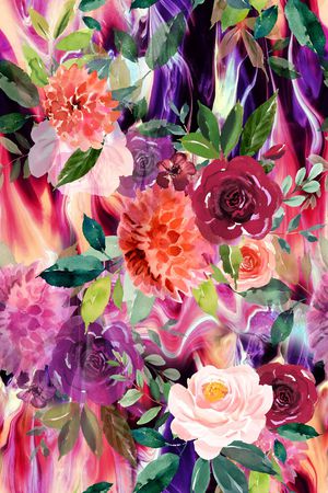 植物印花华亿平台图片