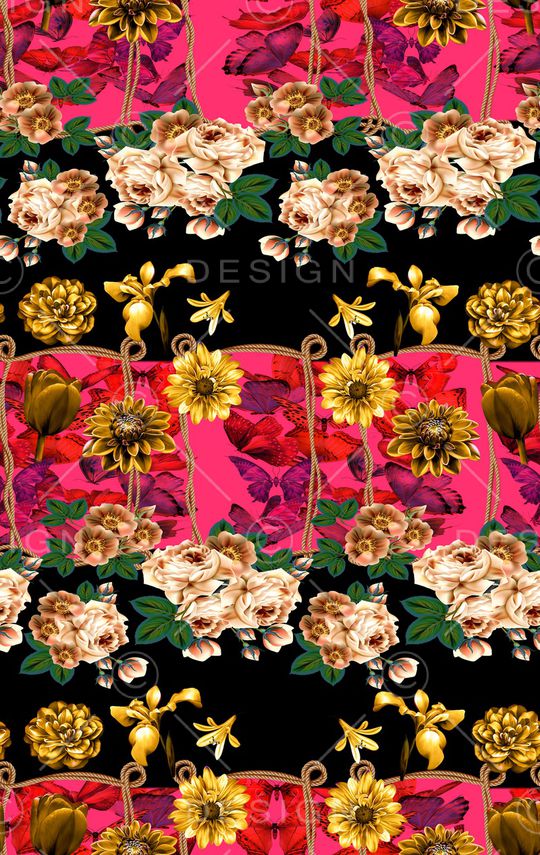 花卉印花华亿平台图片