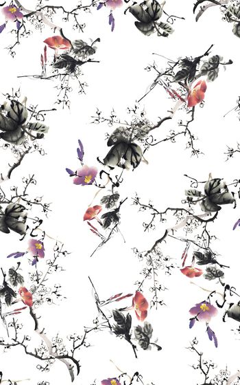 中国风印花华亿平台图片