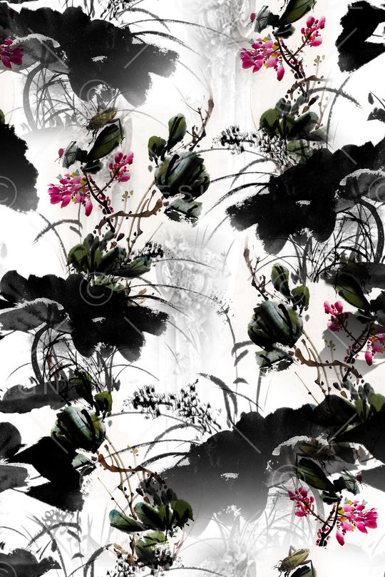 泼墨印花华亿平台图片