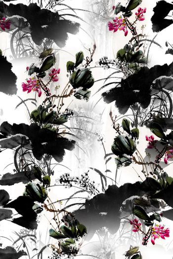 泼墨印花华亿平台图片