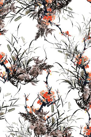 泼墨印花华亿平台图片