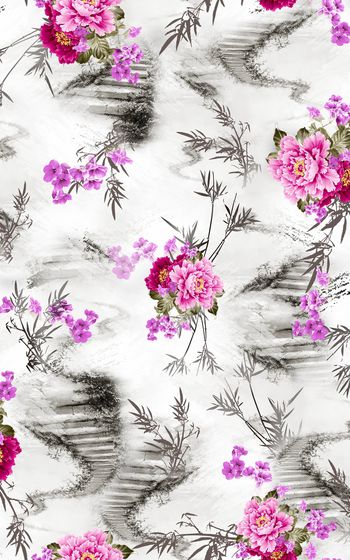 泼墨印花华亿平台图片