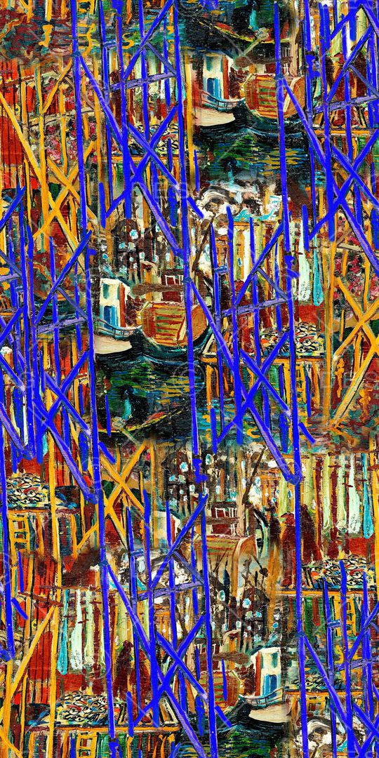 抽象印花华亿平台图片