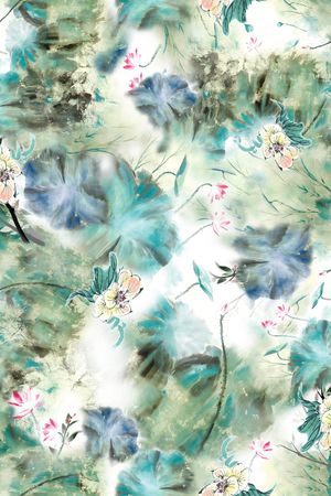 泼墨印花华亿平台图片