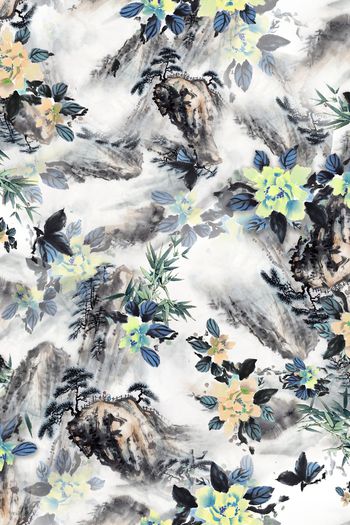 泼墨印花华亿平台图片