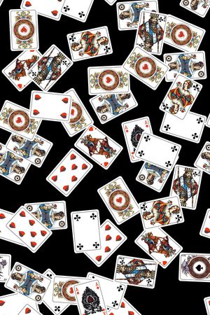 扑克印花华亿平台图片