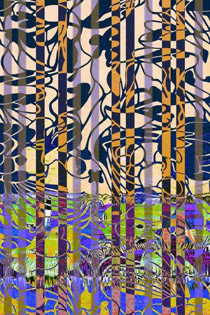 条纹印花华亿平台图片