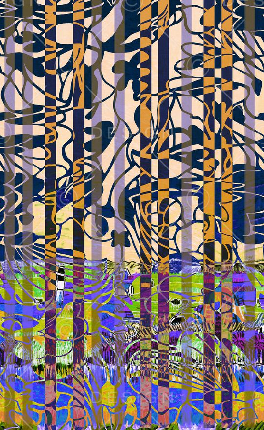 条纹印花华亿平台图片