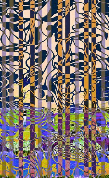 条纹印花华亿平台图片