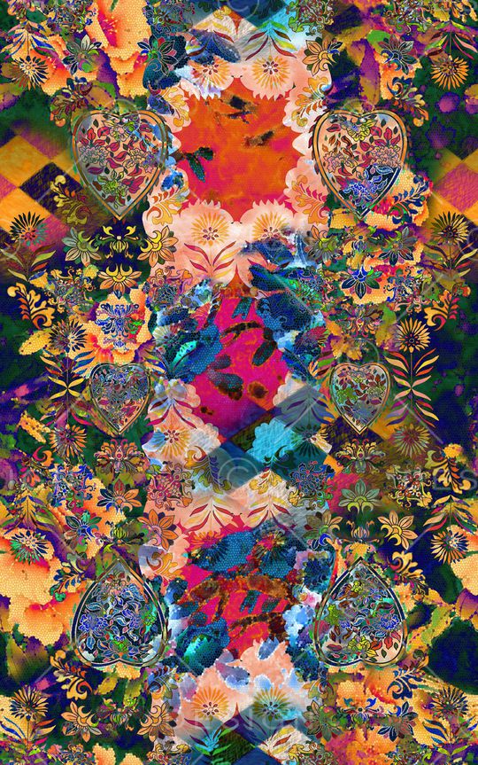 欧式定位花印花华亿平台图片