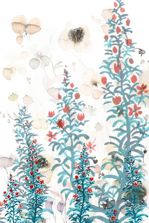 植物印花华亿平台图片