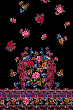 民族风印花华亿平台图片