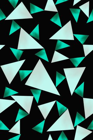 三角形印花华亿平台图片