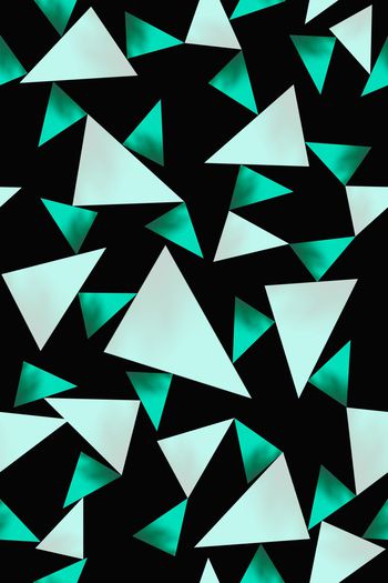 三角形印花华亿平台图片