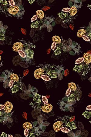 花卉印花华亿平台图片