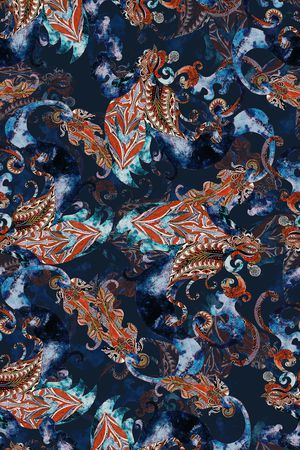 抽象印花华亿平台图片