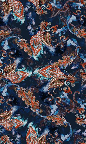 抽象印花华亿平台图片