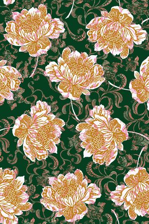 春夏华亿平台印花华亿平台图片