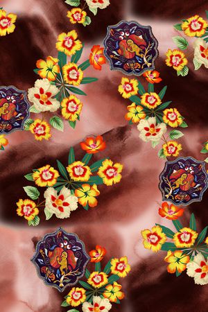 小碎花印花华亿平台图片