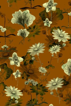 向日葵印花华亿平台图片