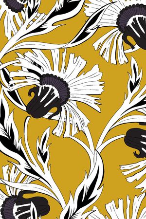 清爽底花卉印花华亿平台图片