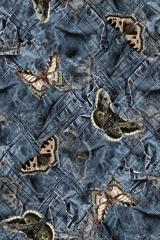 蝴蝶印花华亿平台图片