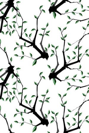 树枝印花华亿平台图片