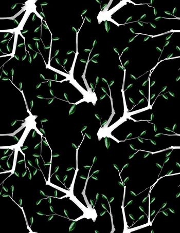 树枝印花华亿平台图片